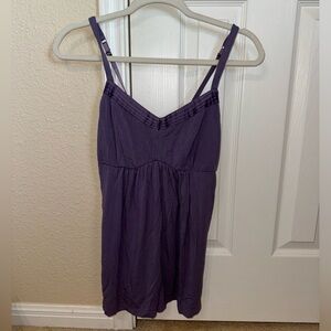Purple Flowy Tank Top